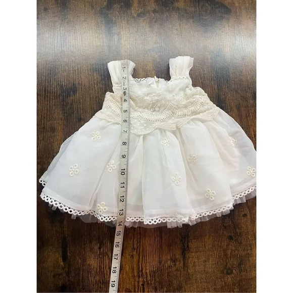 Lace Baby Girl Baptism / Christening Dress  Size 6-9 months - Picture 7 of 14
